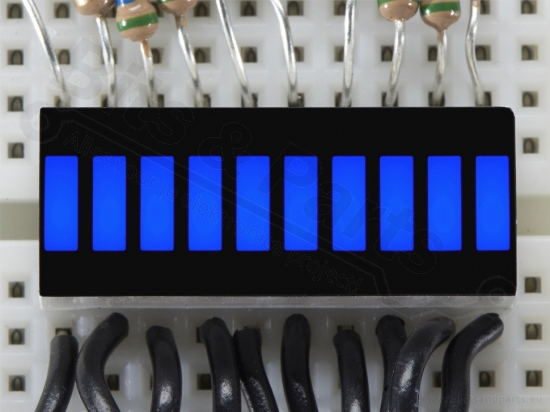 LED Bar 10 segment blue (VU meter)